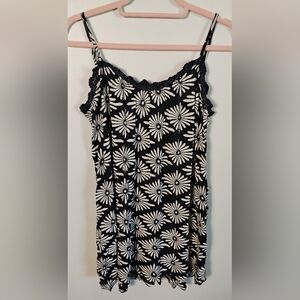 Excellent Condition! Volcom Stone Row Daisy Print Tunic Tank Top -Size‎ S - Y2K